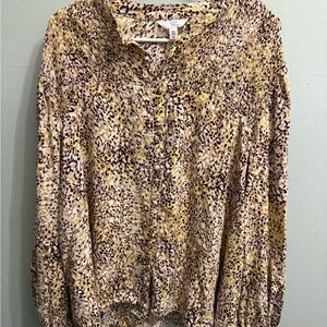 Time and Tru Print Blouse